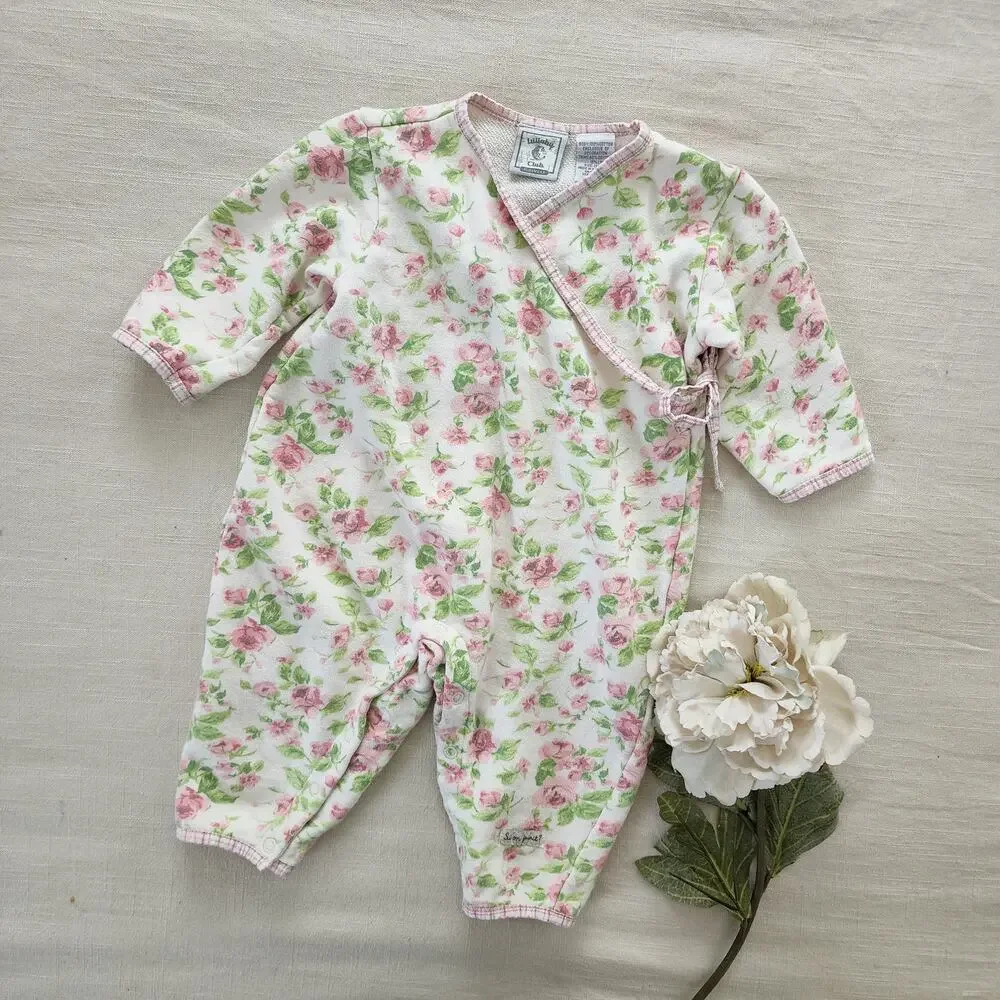 Vintage Floral Kimono Bodysuit 9-12 months